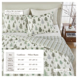 Reversible Christmas Comforter and Sham Set - Holiday / Lodge Odette Collection