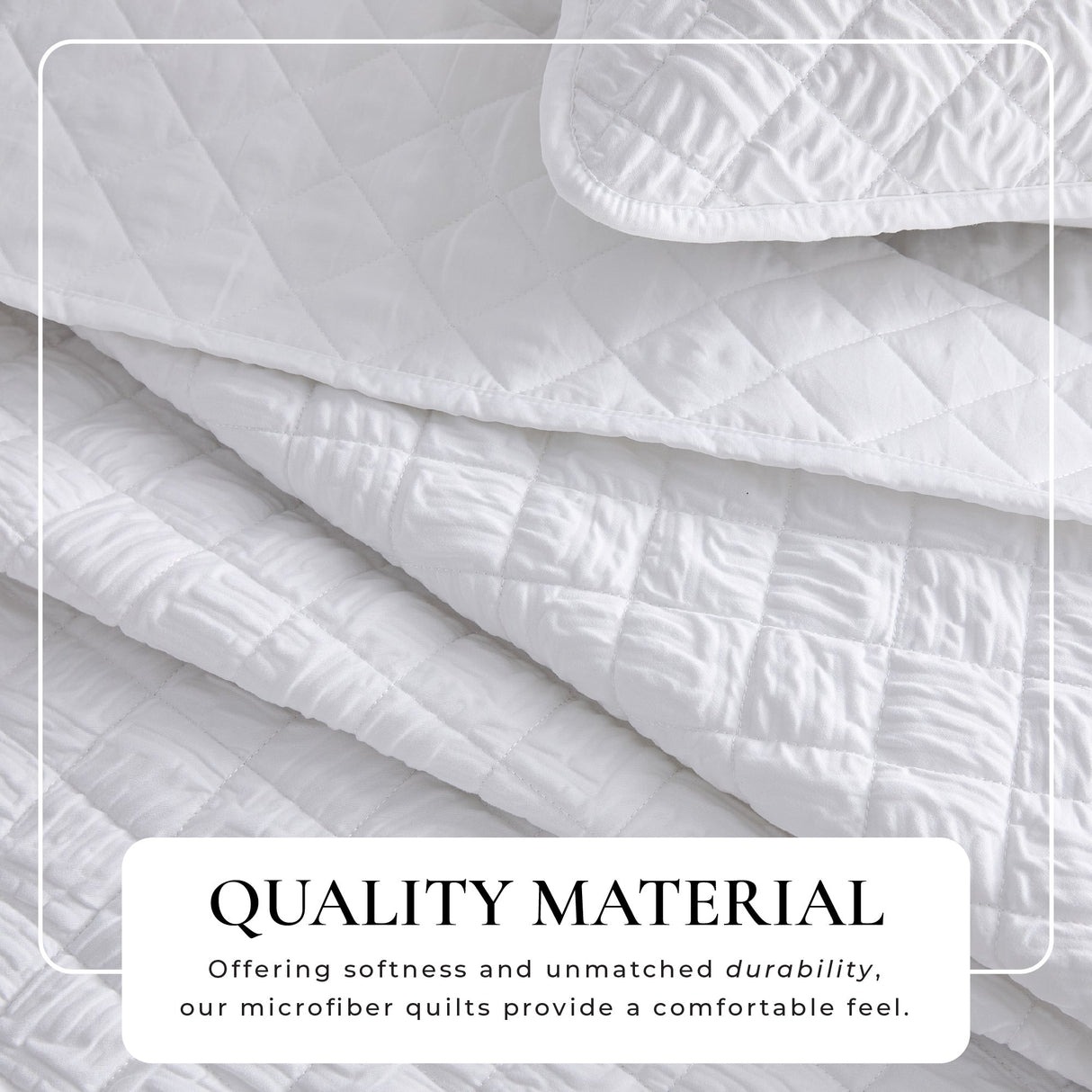 Diamond Embossed Quilt Set - Diamond Microsculpt Collection