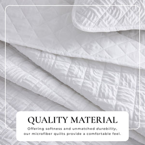 Diamond Embossed Quilt Set - Diamond Microsculpt Collection