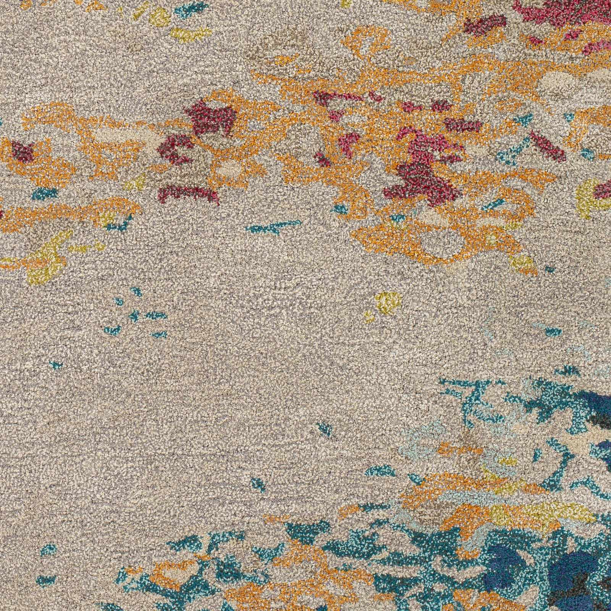 Bualan Stone Pattern Wool Blend Rug - Clearance