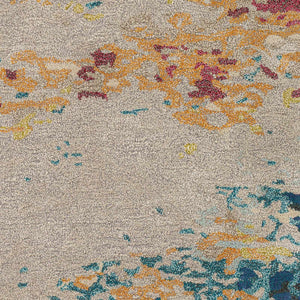 Bualan Stone Pattern Wool Blend Rug - Clearance