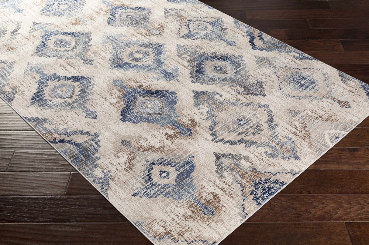 Buckner Blue Ikat Rug - Clearance