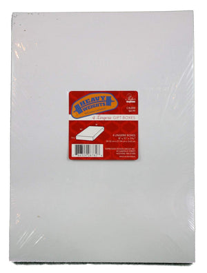 Heavyweight Lingerie Gift Box - White 4 Pack