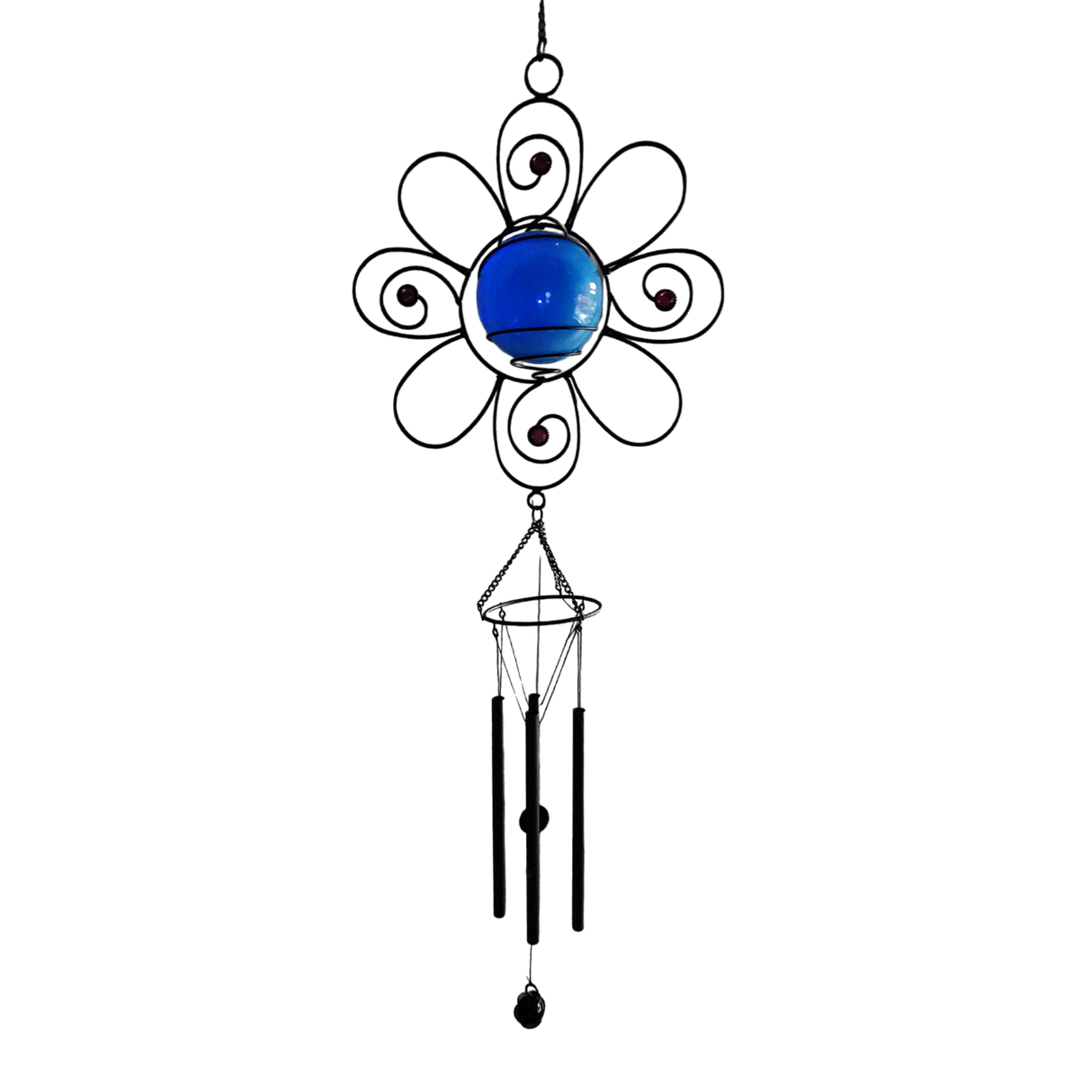 Solar LED Lighted Wind Chime - Flower