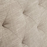Button Tufted Upholstered Swivel Chair with Low Back and Nailhead Trim - Accent Chairs