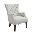 Button Tufted Upholstered Wing Chair with Solid Wood Frame - Accent Chairs