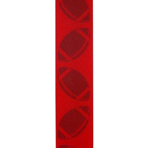 1 3/8 in Homecoming Football Ribbon: Red/Black (25 Yards)