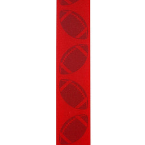 1 3/8 in Homecoming Football Ribbon: Red/Royal (25 Yards)