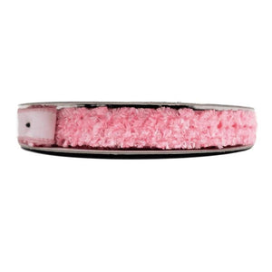 1" Plush Chenille Ribbon: Pink (10 Yards)