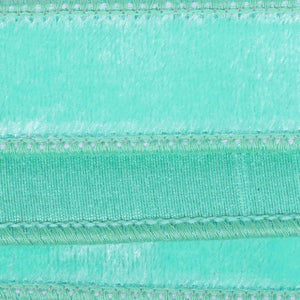 1" Velvet Luster Wired Ribbon: Sea Foam (10 Yards)