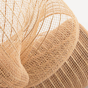 10" Burlap Poly Jute Mesh Ribbon Natural (10 Yards)