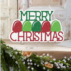 10" Merry Christmas Gumdrop Sign