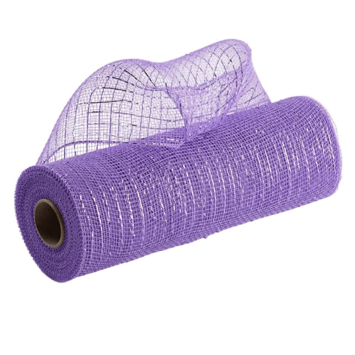 10" Metallic Mesh Lavender with Lavender Foil Mesh Ribbon (10 Yards)