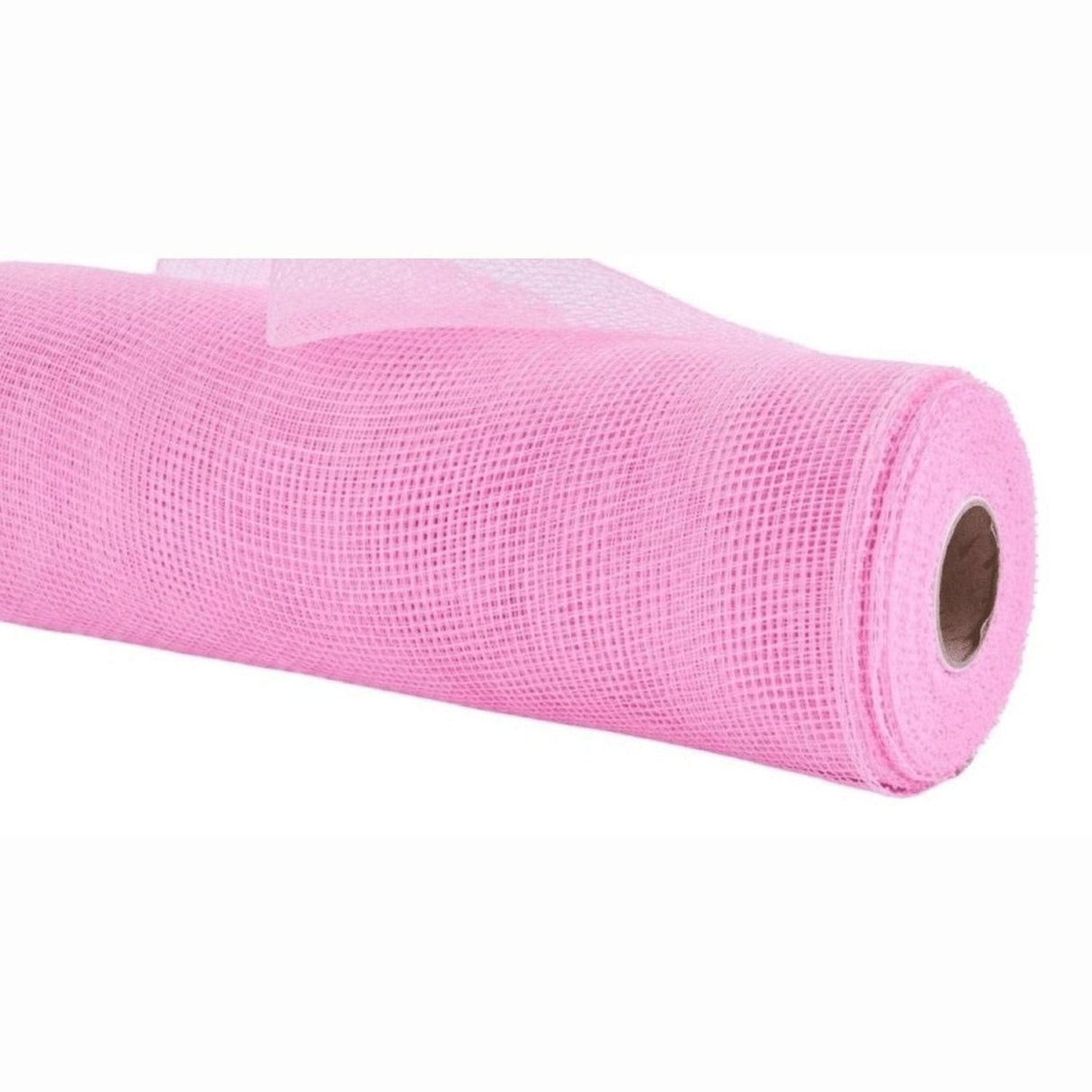 10" Pink Poly Deco Mesh Ribbon: Light Pink