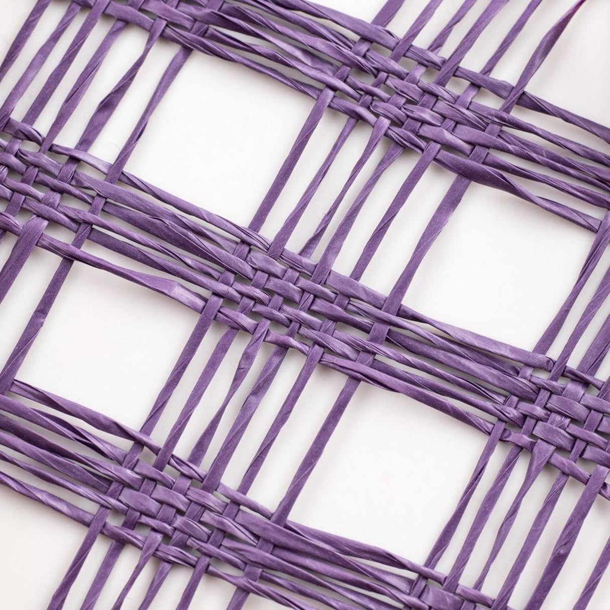 10" Poly Burlap Check Mesh Ribbon: Purple (10 Yards)