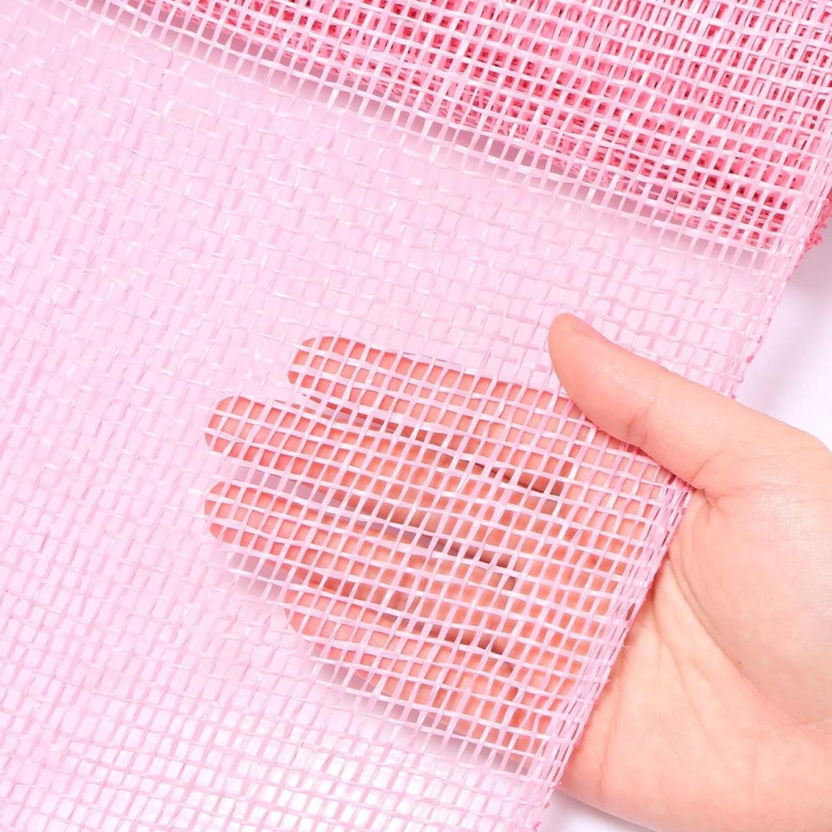 10" Poly Burlap Mesh Ribbon: Pink