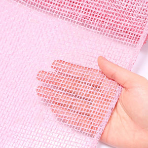 10" Poly Burlap Mesh Ribbon: Pink
