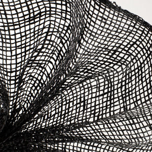 10" Poly Burlap Mesh Ribbon: Black