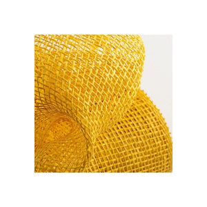 10" Poly Burlap Mesh Ribbon: Yellow