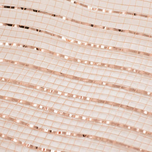 10" Poly Deco Mesh Ribbon: New Rose Gold w/Foil