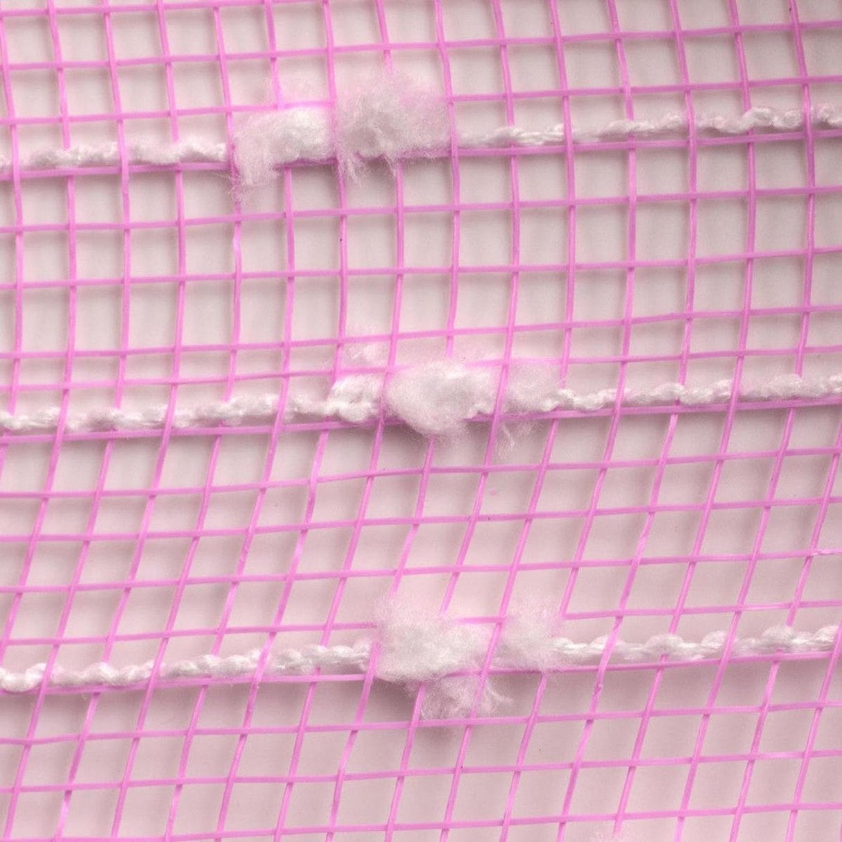 10" Snowball Deco Mesh Ribbon: Pink & White (10 Yards)