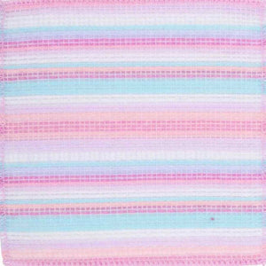 10" Vertical Multicolor Stripe Mesh: Pink/Blue/Lavender (10 Yards)