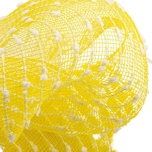 10" Yellow Snowdrift Deco Mesh Ribbon (10 Yards)