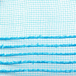 10.25" Drift Border Mesh Ribbon: Turquoise (10 Yards)
