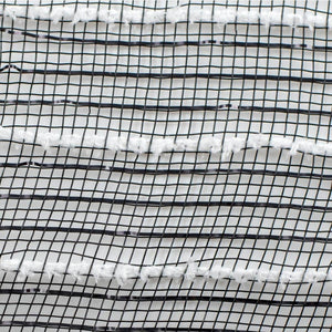 10.25" Metallic Cotton Drift Mesh Ribbon: Black (10 Yards)