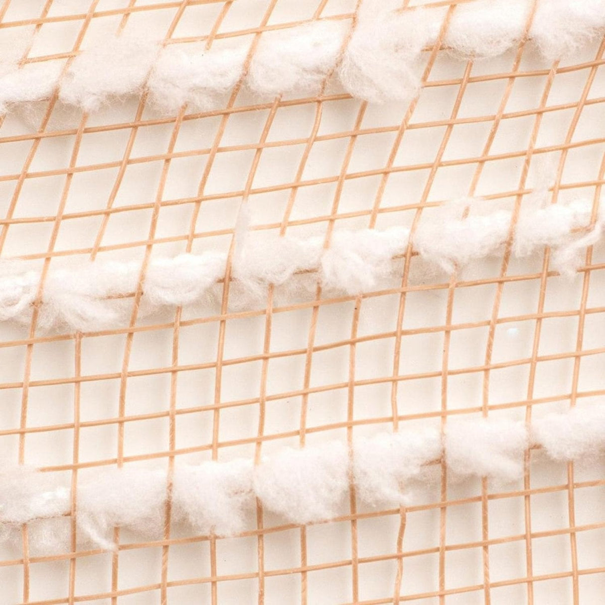 10.5" Cotton Ball Poly Jute Mesh Ribbon: Natural (10 Yards)