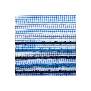 10.5" Drift Border Edge Mesh Ribbon: Royal Blue/Black (10 Yards)