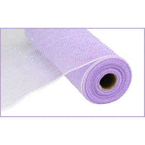 10.5" Poly Mesh Roll Ribbon: Iridescent Lavender