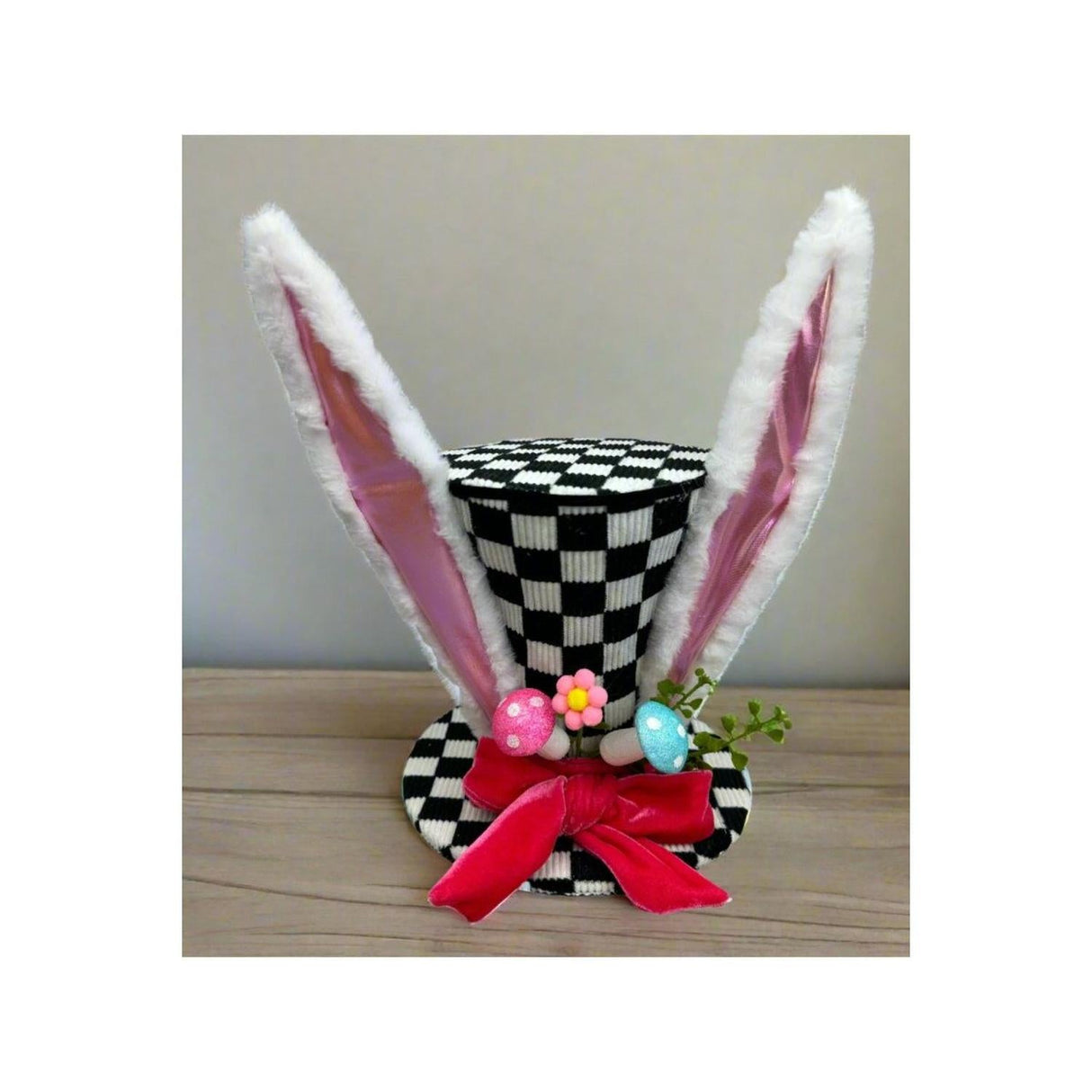 12" Bunny Ear Top Hat: Checker