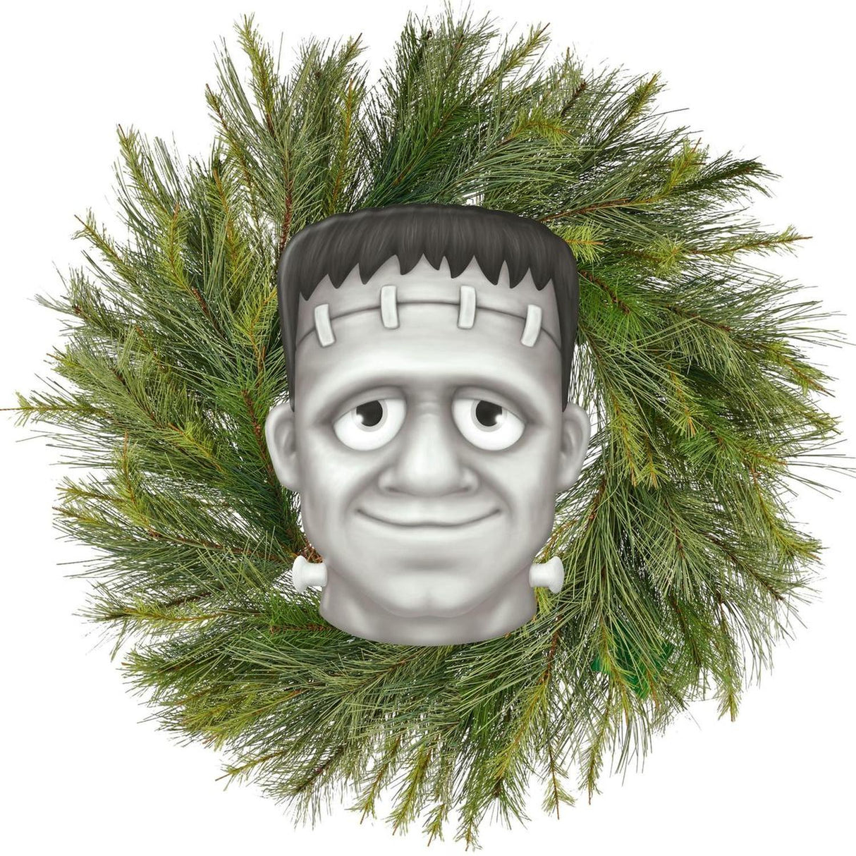 12" Metal Embossed Sign: Frankenstein (Black)