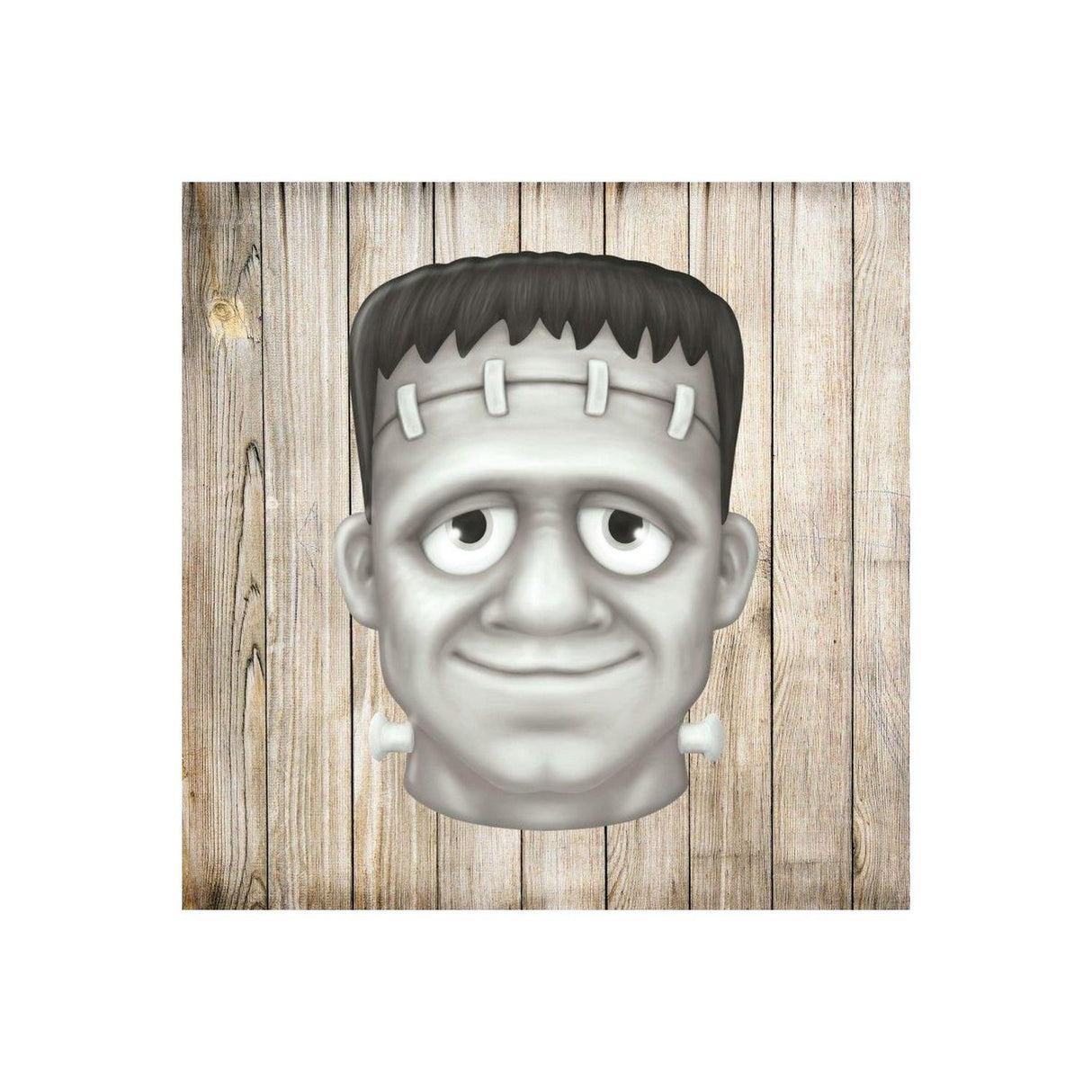 12" Metal Embossed Sign: Frankenstein (Black)