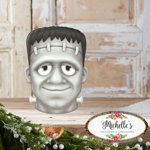 12" Metal Embossed Sign: Frankenstein (Black)