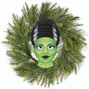 12" Metal Embossed Sign: Mrs. Frankenstein (Green)