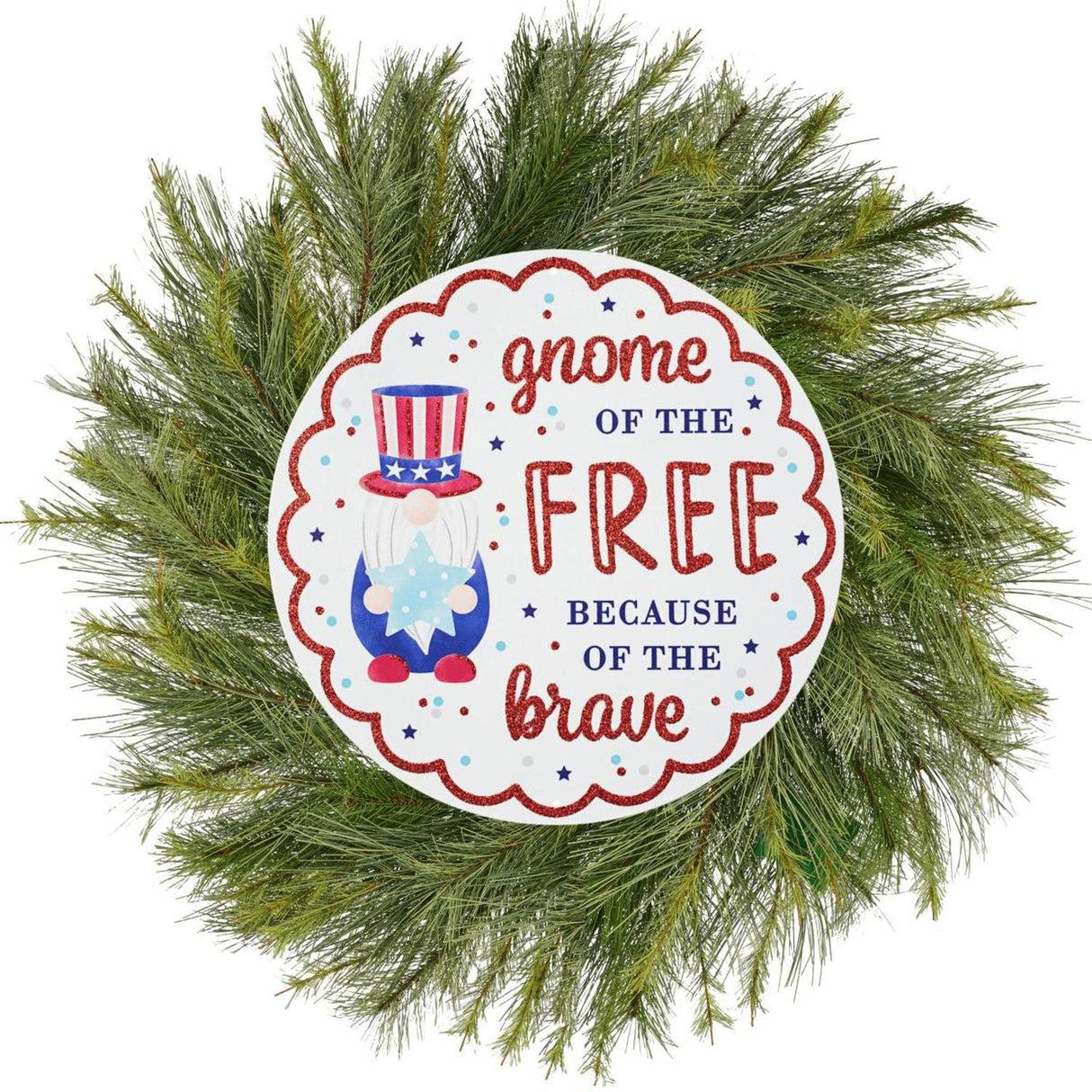 12" Metal Sign: Gnome of the Free