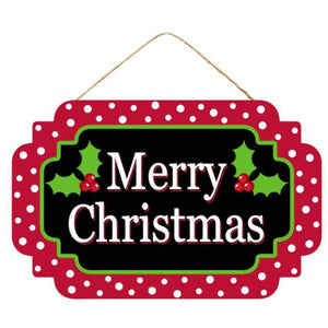 12" Wooden Sign: Merry Christmas