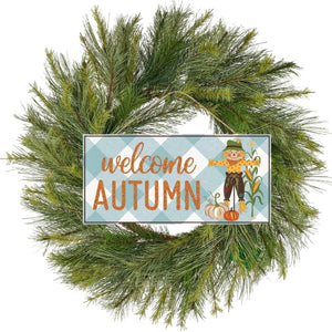 12" Wooden Sign: Welcome Autumn