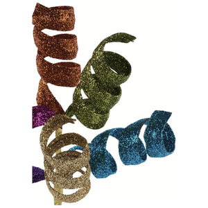 14" Glitter Curl Pick: Fiesta