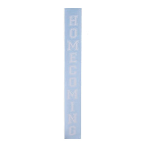 1.5" Homecoming Ribbon: Light Blue/White (100 Feet)