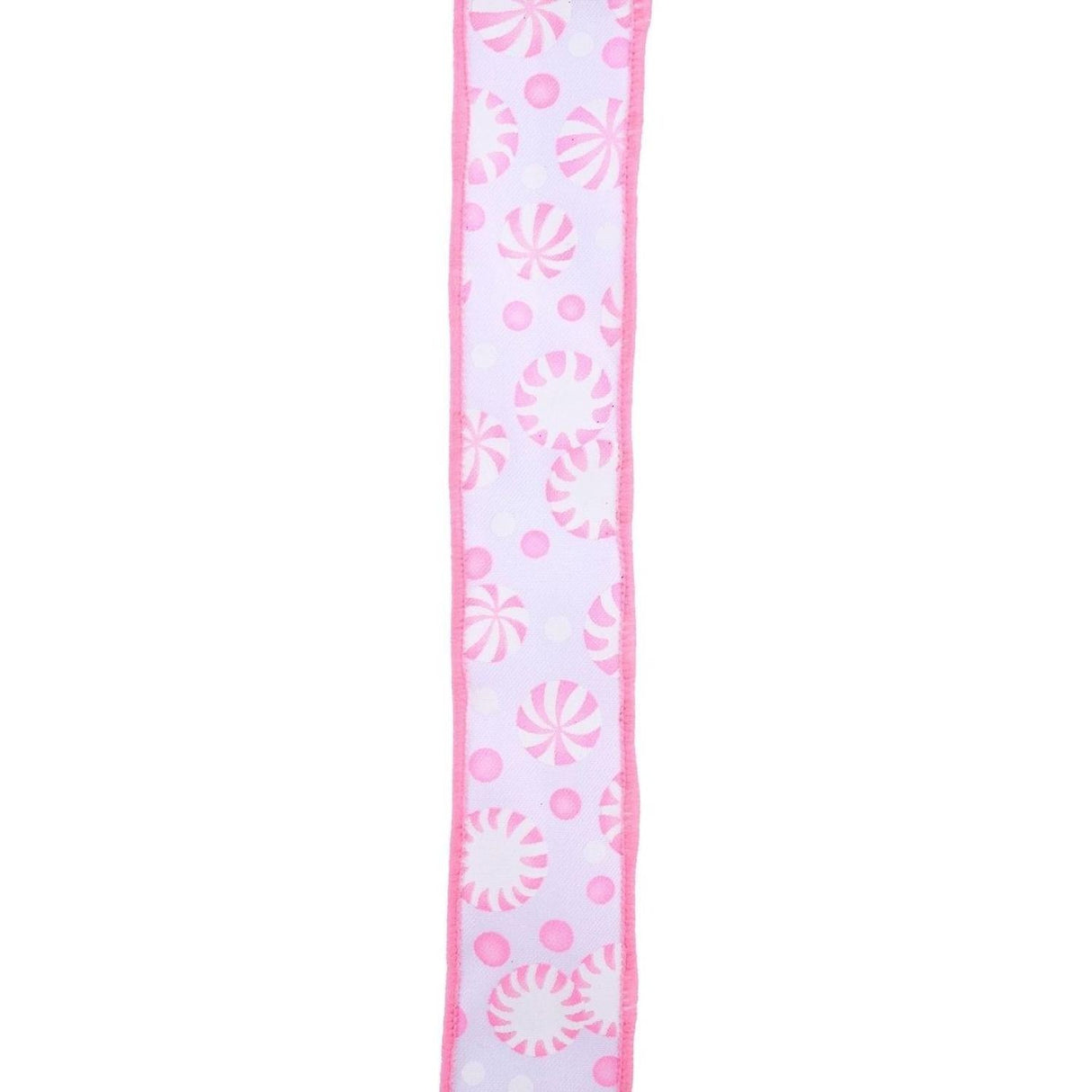 1.5" Peppermint Candies Ribbon: Pink (10 Yards)