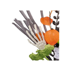 16" Skeleton Hand Bat Paper Grass Pick