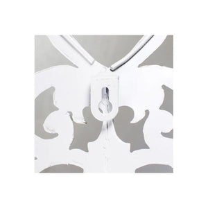 17" Metal Filigree Angel Wings: Antique Cream