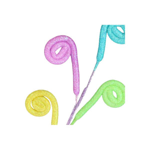 18" Glitter Swirl Spray: Pastel