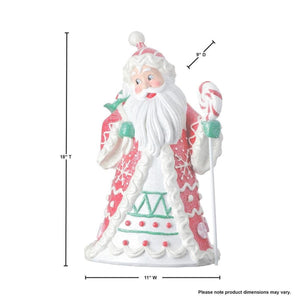18" Resin Candylicious Santa Red/Green