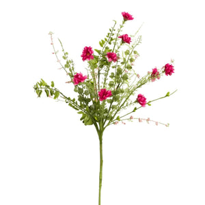 18" Wild Flower Filler Pick: Pink