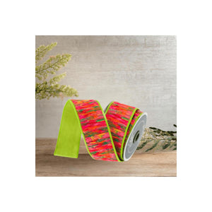 2" Groovy Loom Ribbon: Apple Green (5 Yards)