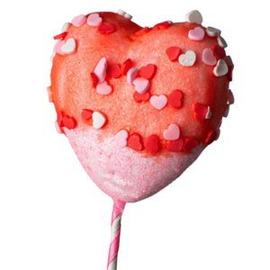 20" Sprinkle Heart Marshmallow Spray: Pink